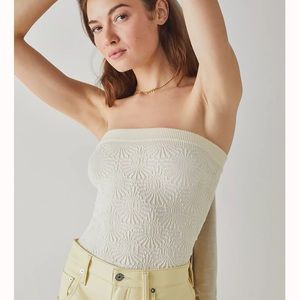 Love Letter Tube Top in Ivory